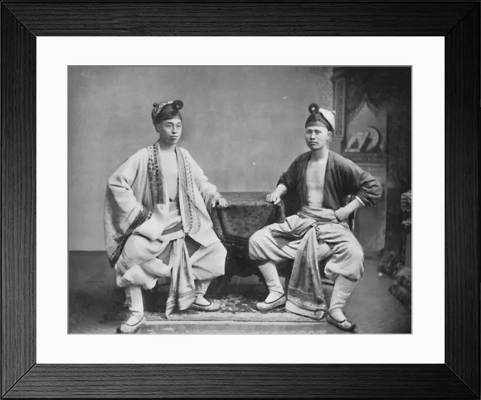 Framed Print : Chinese actors, 1902. Artist: CC Pierce & Co