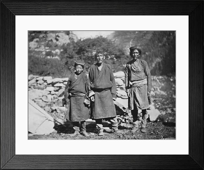 Framed Print : Tibetans of high rank, 1902. Artist: Arnold Henry Savage Landor Framed Print : Tibetans of high rank, 1902. Artist: Arnold Henry Savage Landor