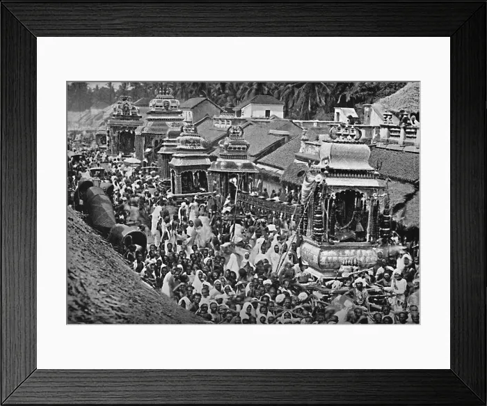 Framed Print : A Hindu religious procession, Madras, 1902. Artist: Wiele & Klein Framed Print : A Hindu religious procession, Madras, 1902. Artist: Wiele & Klein
