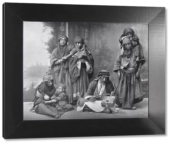 A Bedouin musician and his audience, 1902