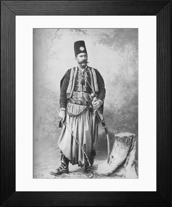 Framed Print : A Syrian in his full costume, 1902. Artist: TR Dumas & Son Framed Print : A Syrian in his full costume, 1902. Artist: TR Dumas & Son