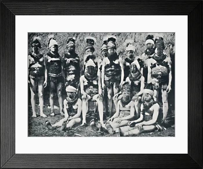 Framed Print : Bundu girls, whitewashed, 1912. Artist: Cecil H Firmin Framed Print : Bundu girls, whitewashed, 1912. Artist: Cecil H Firmin