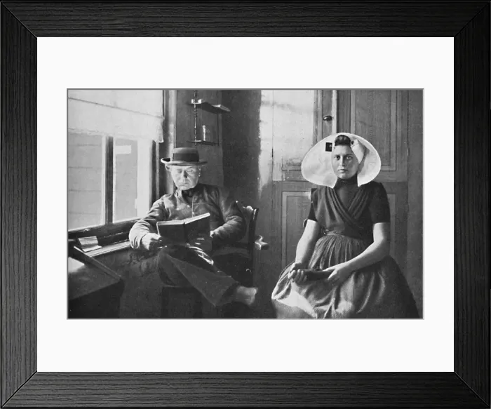 Framed Print : A Dutchman and his wife, 1912. Artist: Charles Lefebure Framed Print : A Dutchman and his wife, 1912. Artist: Charles Lefebure
