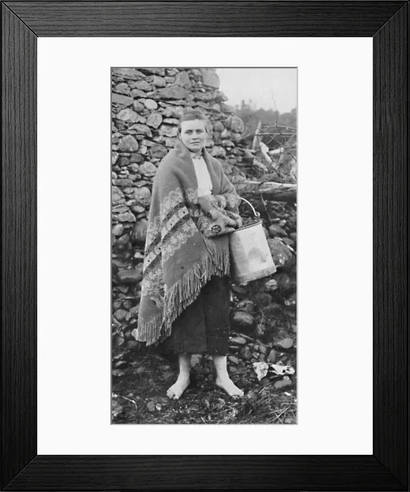 Framed Print : A Killarney peasant girl, Ireland, 1912 Framed Print : A Killarney peasant girl, Ireland, 1912