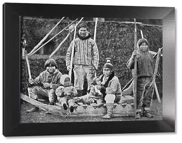 An Eskimo sledging party, 1912. Artist: Pierre Petit