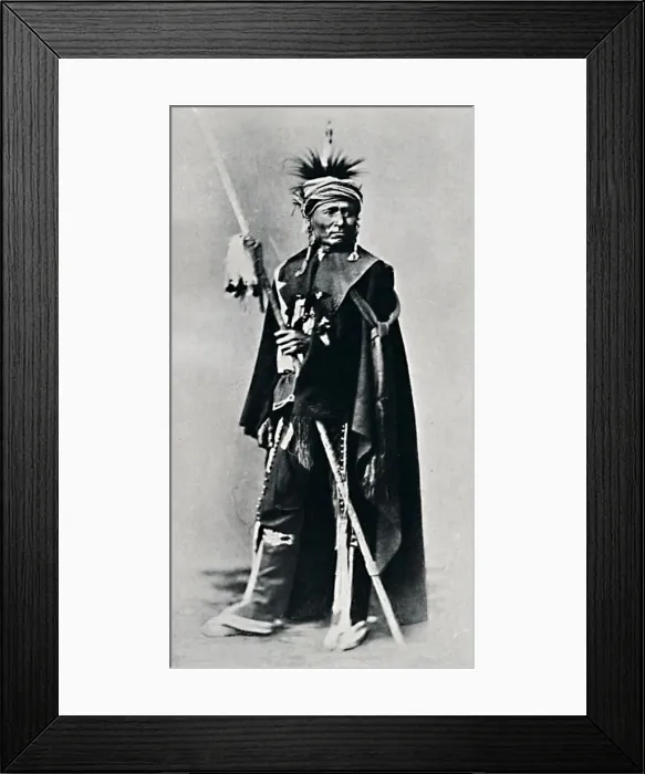 Framed Print : An Algonquin brave, 1912. Artist: Robert Wilson Shufeldt Framed Print : An Algonquin brave, 1912. Artist: Robert Wilson Shufeldt