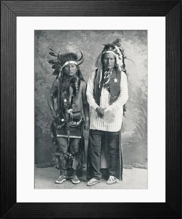 Framed Print : North American Indians, 1912. Artist: Elliott & Fry Framed Print : North American Indians, 1912. Artist: Elliott & Fry