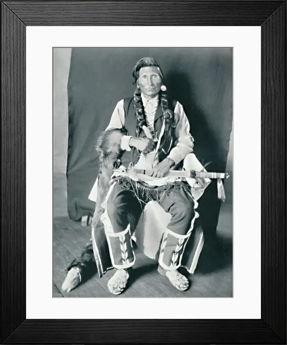 Framed Print : A Sahaptin Indian, 1912. Artist: Robert Wilson Shufeldt Framed Print : A Sahaptin Indian, 1912. Artist: Robert Wilson Shufeldt