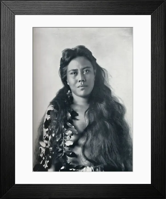 Framed Print : A Hula dancer, Honolulu, Hawaii, 1902 Framed Print : A Hula dancer, Honolulu, Hawaii, 1902