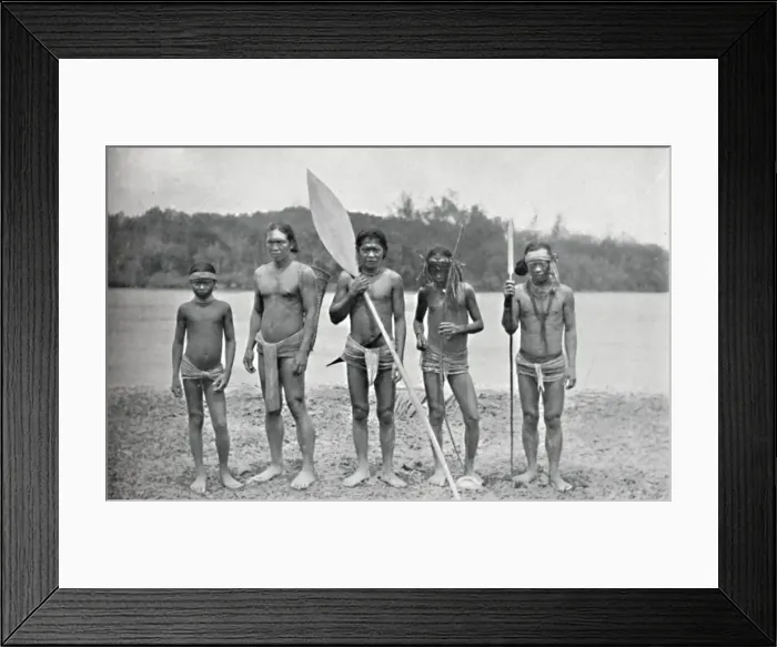 Framed Print : Natives of South Pagai Island, Nassau Group, off Sumatra, 1902. Artist: Cecil Boden Kloss Framed Print : Natives of South Pagai Island, Nassau Group, off Sumatra, 1902. Artist: Cecil Boden Kloss