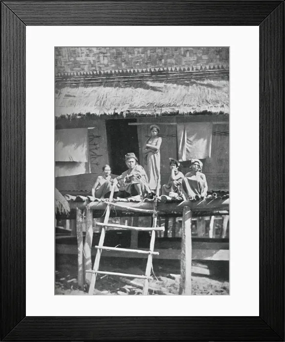 Framed Print : A group of Bataks from the interior of Sumatra, 1902. Artist: GR Lambert & Co Framed Print : A group of Bataks from the interior of Sumatra, 1902. Artist: GR Lambert & Co