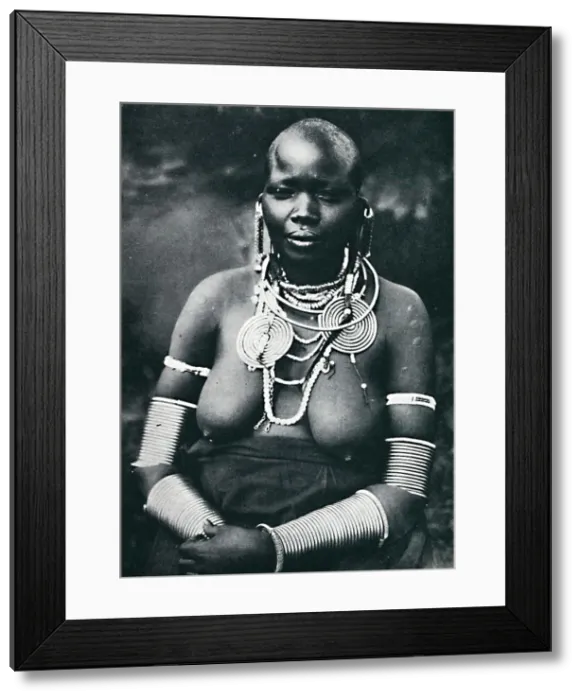 Framed Print : A Masai matron, 1912 Framed Print : A Masai matron, 1912