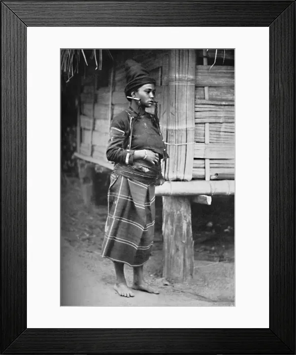 Framed Print : A Kachin woman, 1902. Artist: Watts & Skeen Framed Print : A Kachin woman, 1902. Artist: Watts & Skeen