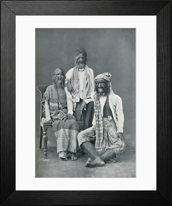 Framed Print : A hairy family of Mandalay, Burma, 1902. Artist: Bourne & Shepherd Framed Print : A hairy family of Mandalay, Burma, 1902. Artist: Bourne & Shepherd