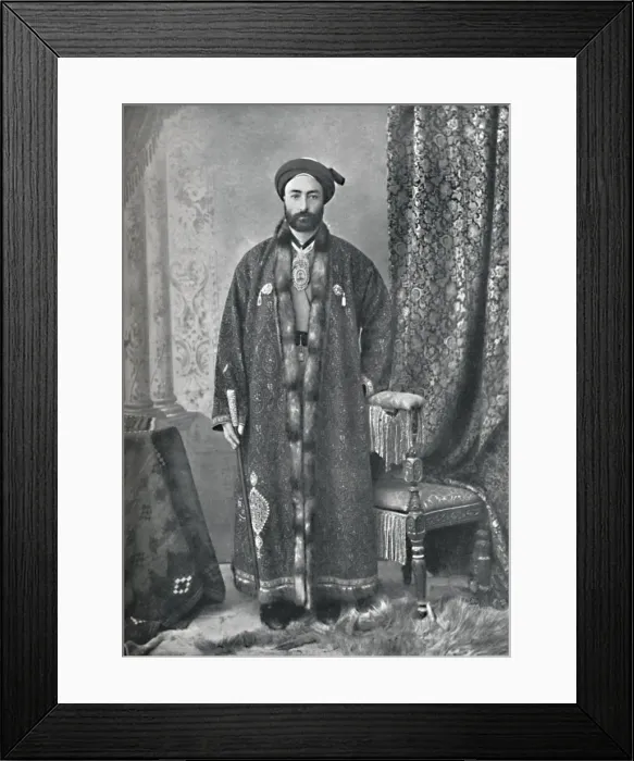 Framed Print : The officer in charge of the holy shrine at Mashhad, Persia, 1902 Framed Print : The officer in charge of the holy shrine at Mashhad, Persia, 1902
