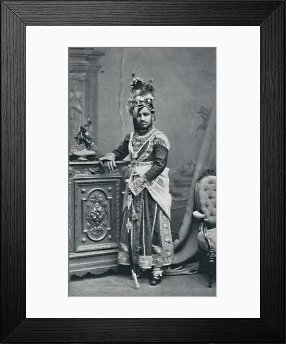 Framed Print : Raja of Rutlam, Central India Agency, 1902. Artist: Bourne & Shepherd Framed Print : Raja of Rutlam, Central India Agency, 1902. Artist: Bourne & Shepherd