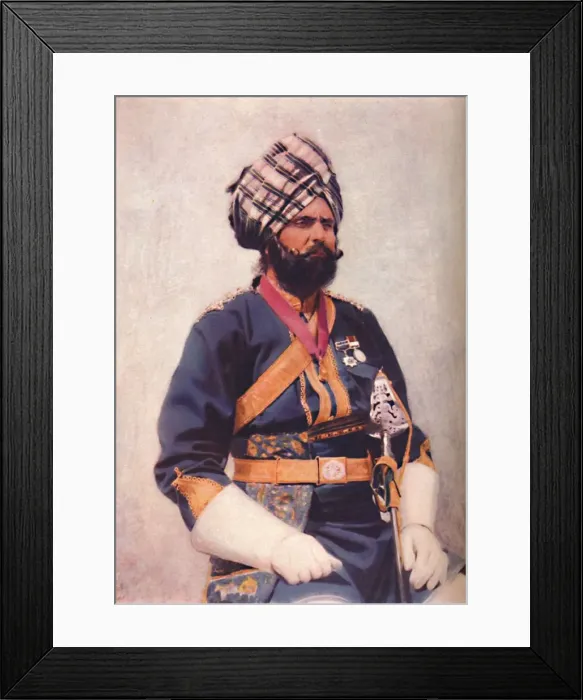 Framed Print : A Risaldar of the 16th Bengal Cavalry, 1902 Framed Print : A Risaldar of the 16th Bengal Cavalry, 1902