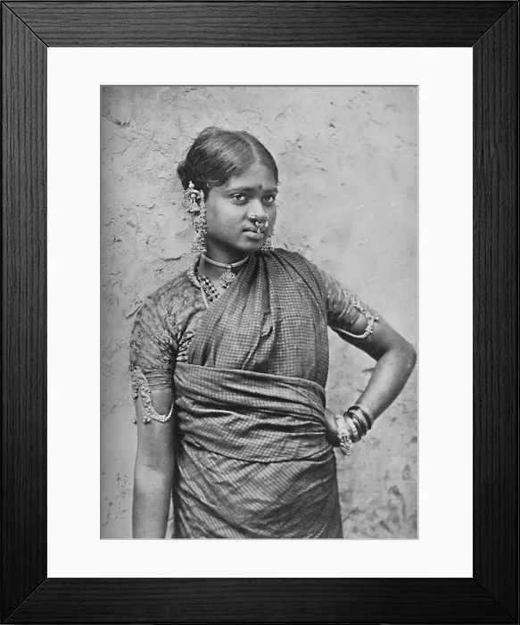Framed Print : A nautch girl, Madras Presidency, 1902 Framed Print : A nautch girl, Madras Presidency, 1902