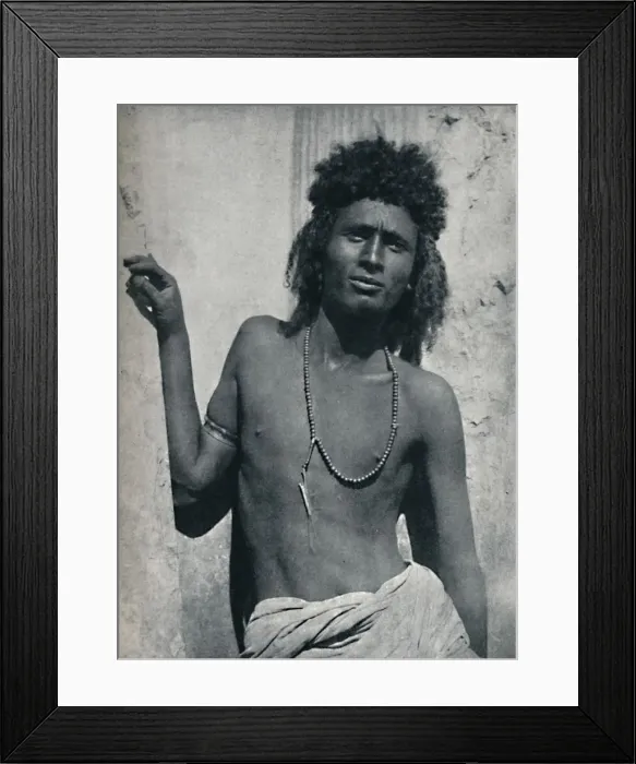 Framed Print : A typical Ethopian from the Nile Valley, near its junction with the Atbara, 1912. Artist: G Pluschow Framed Print : A typical Ethopian from the Nile Valley, near its junction with the Atbara, 1912. Artist: G Pluschow