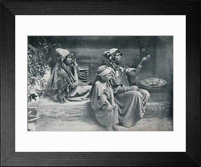 Framed Print : Berber country women from the interior of Tunisia, 1912. Artist: Schroeder & Co Framed Print : Berber country women from the interior of Tunisia, 1912. Artist: Schroeder & Co