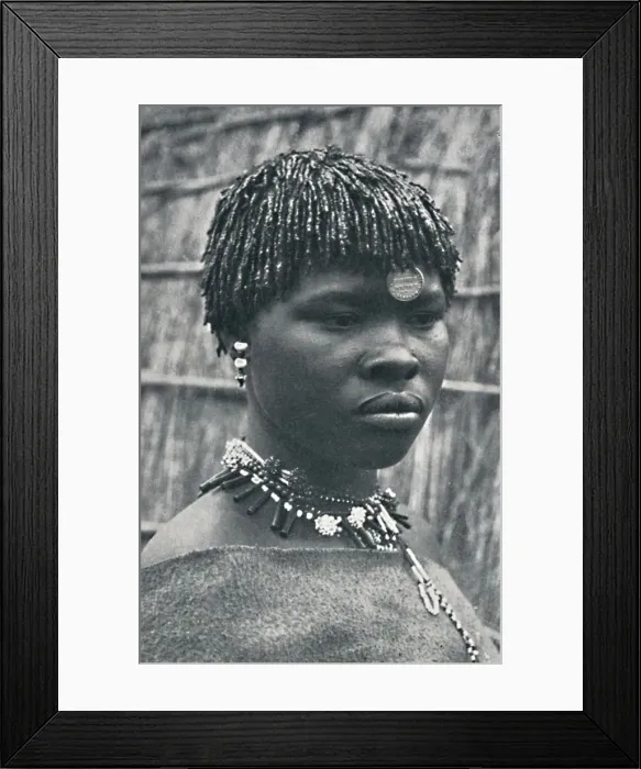 Framed Print : The wife of a South African chief, 1912 Framed Print : The wife of a South African chief, 1912