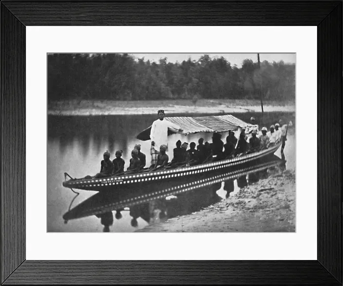 Framed Print : Tom West Indias canoe, New Calabar, Southern Nigeria, 1912 Framed Print : Tom West Indias canoe, New Calabar, Southern Nigeria, 1912