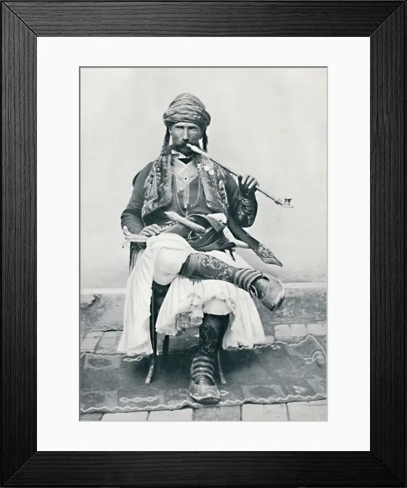 Framed Print : A Bosnian soldier, 1912. Artist: F Topiq Framed Print : A Bosnian soldier, 1912. Artist: F Topiq