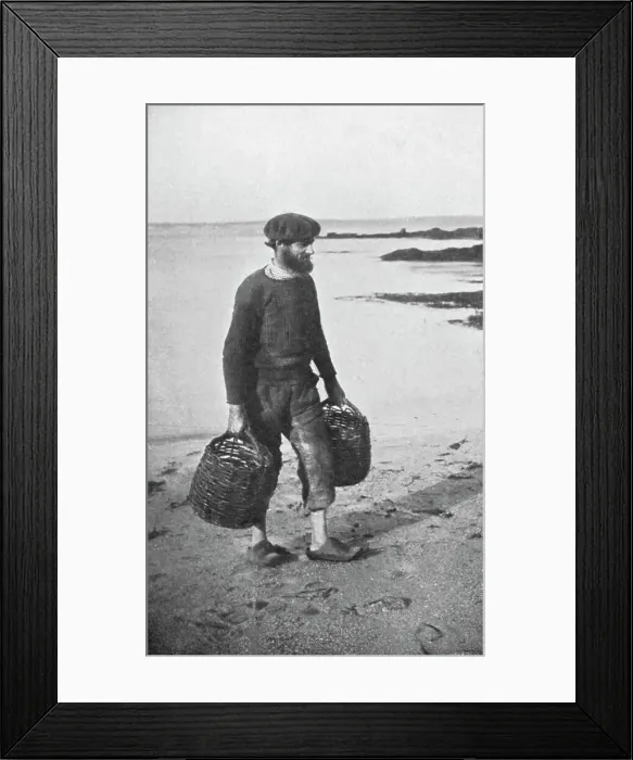 Framed Print : A Normandy fisherman, 1912 Framed Print : A Normandy fisherman, 1912