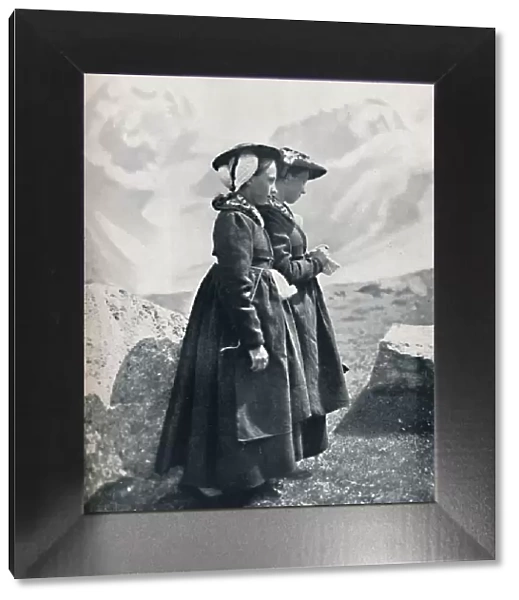Two Swiss women, 1912. Artist: Charles Lefebure