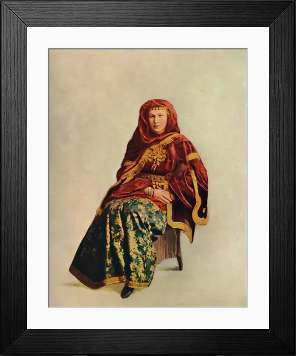 Framed Print : An Armenian woman of the Caucasus, 1912