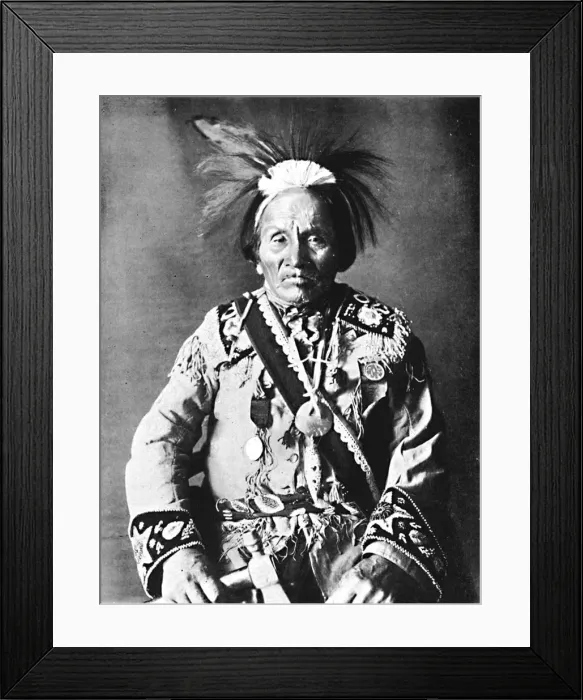 Framed Print : An Iroquois chief, 1912. Artist: Robert Wilson Shufeldt Framed Print : An Iroquois chief, 1912. Artist: Robert Wilson Shufeldt