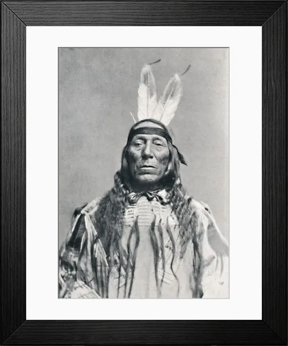 Framed Print : Full face view of a Sioux Indian, 1912. Artist: Robert Wilson Shufeldt Framed Print : Full face view of a Sioux Indian, 1912. Artist: Robert Wilson Shufeldt
