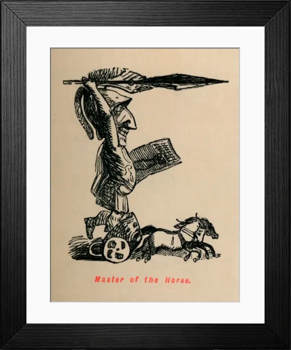 Framed Print : Master of the Horse, 1852. Artist: John Leech Framed Print : Master of the Horse, 1852. Artist: John Leech