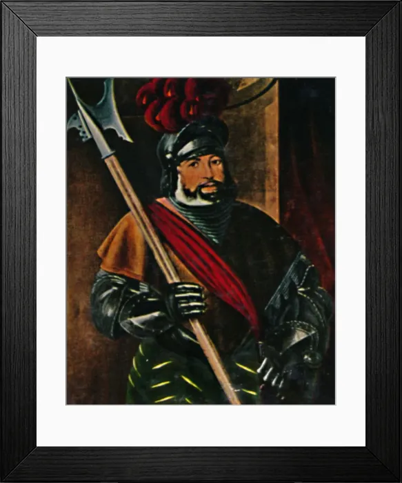 Framed Print : Georg von Frudsberg 1473-1528. - Gemalde von Amburger, 1934 Framed Print : Georg von Frudsberg 1473-1528. - Gemalde von Amburger, 1934