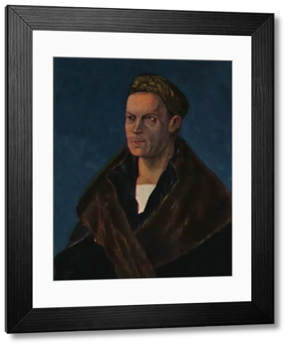 Framed Print : Jakob Fugger 1459-1525. - Gemalde von Durer, 1934 Framed Print : Jakob Fugger 1459-1525. - Gemalde von Durer, 1934
