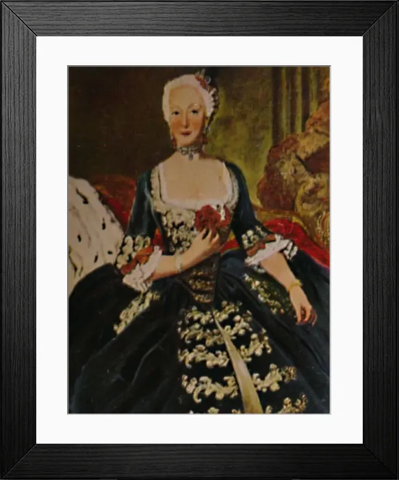 Framed Print : Die Gemahlin Friedrichs des Groszen 1715-1797. - Gemalde von Pesne, 1934 Framed Print : Die Gemahlin Friedrichs des Groszen 1715-1797. - Gemalde von Pesne, 1934
