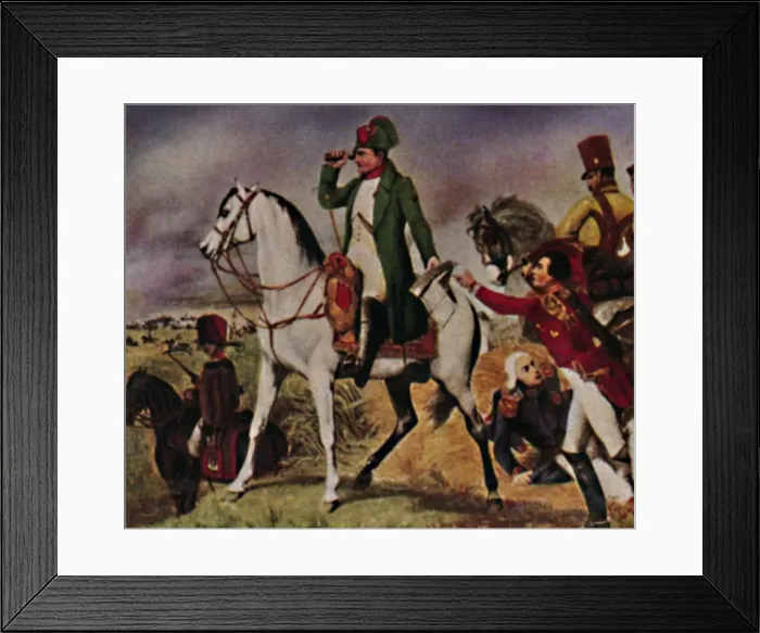 Framed Print : Napoleon I 1769-1821. In der Schiacht bei Wagram, 1934 Framed Print : Napoleon I 1769-1821. In der Schiacht bei Wagram, 1934