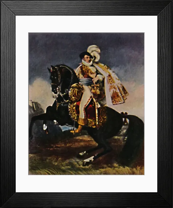 Framed Print : Jerome Bonaparte 1784-1860. - Gemalde von Gros, 1934 Framed Print : Jerome Bonaparte 1784-1860. - Gemalde von Gros, 1934