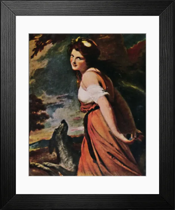 Framed Print : Lady Hamilton 1761-1815. - Gemalde von Romney, 1934 Framed Print : Lady Hamilton 1761-1815. - Gemalde von Romney, 1934
