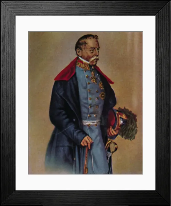 Framed Print : Feldmarschall Graf Radetzky 1766-1858. - Gemalde von Kriehuber, 1934 Framed Print : Feldmarschall Graf Radetzky 1766-1858. - Gemalde von Kriehuber, 1934