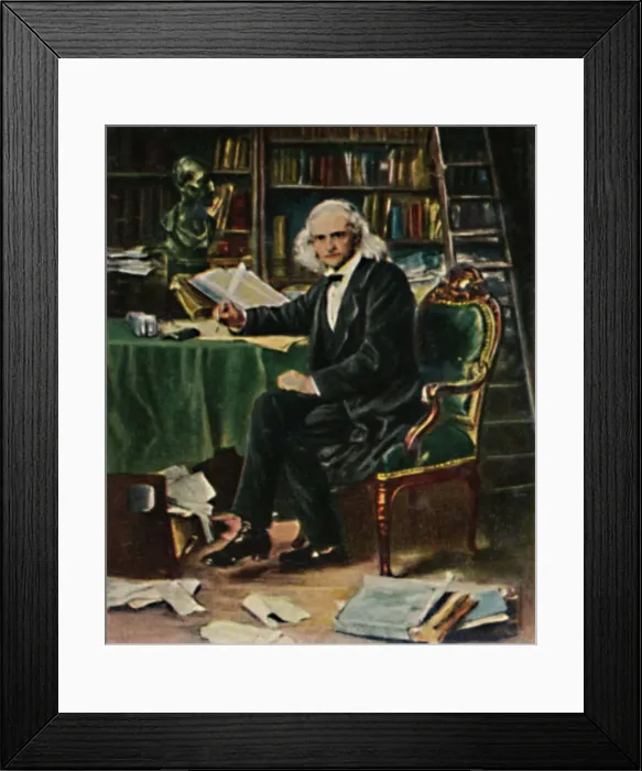 Framed Print : Theodor Mommsen 1817-1903. - Gemalde von Knaus, 1934 Framed Print : Theodor Mommsen 1817-1903. - Gemalde von Knaus, 1934
