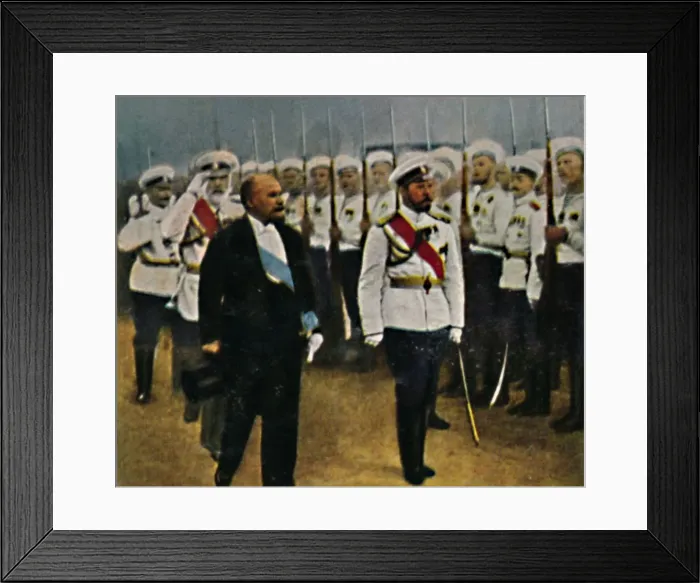 Framed Print : Poincare (geb. 1860) und Zar Nikolaus II. 1868-1918, 1934 Framed Print : Poincare (geb. 1860) und Zar Nikolaus II. 1868-1918, 1934