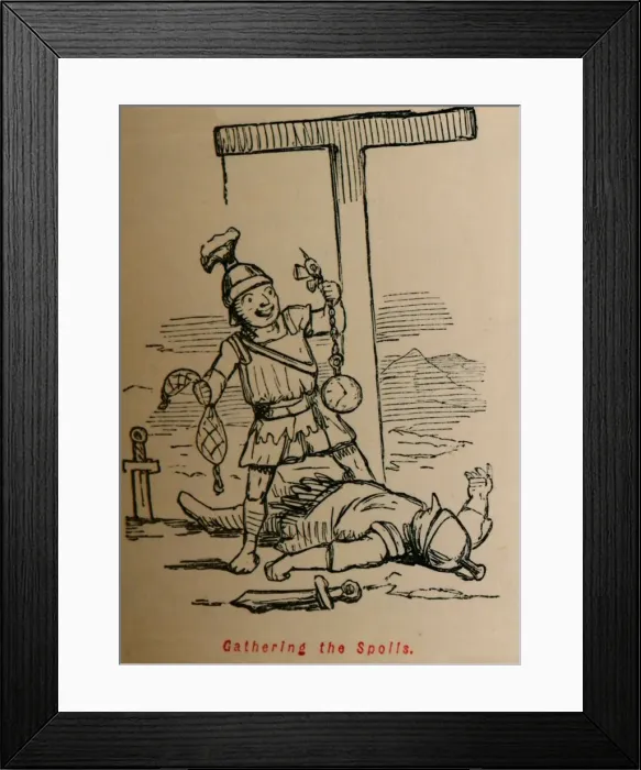 Framed Print : Gathering the Spoils, 1852. Artist: John Leech Framed Print : Gathering the Spoils, 1852. Artist: John Leech