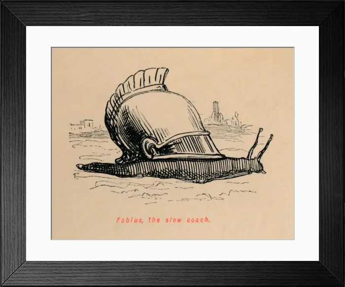 Framed Print : Fabius, the slow coach, 1852. Artist: John Leech Framed Print : Fabius, the slow coach, 1852. Artist: John Leech