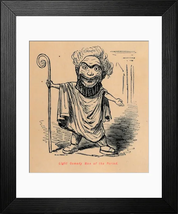 Framed Print : Light Comedy Man of the Period, 1852. Artist: John Leech Framed Print : Light Comedy Man of the Period, 1852. Artist: John Leech