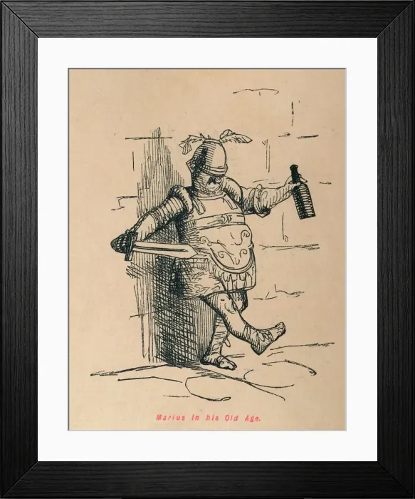 Framed Print : Marius in his Old Age, 1852. Artist: John Leech Framed Print : Marius in his Old Age, 1852. Artist: John Leech