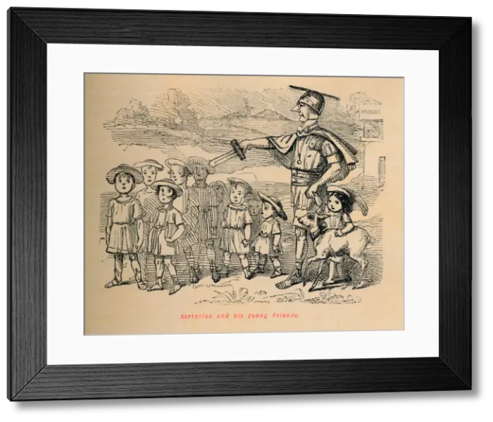 Framed Print : Sertorius and his young Friends, 1852. Artist: John Leech Framed Print : Sertorius and his young Friends, 1852. Artist: John Leech