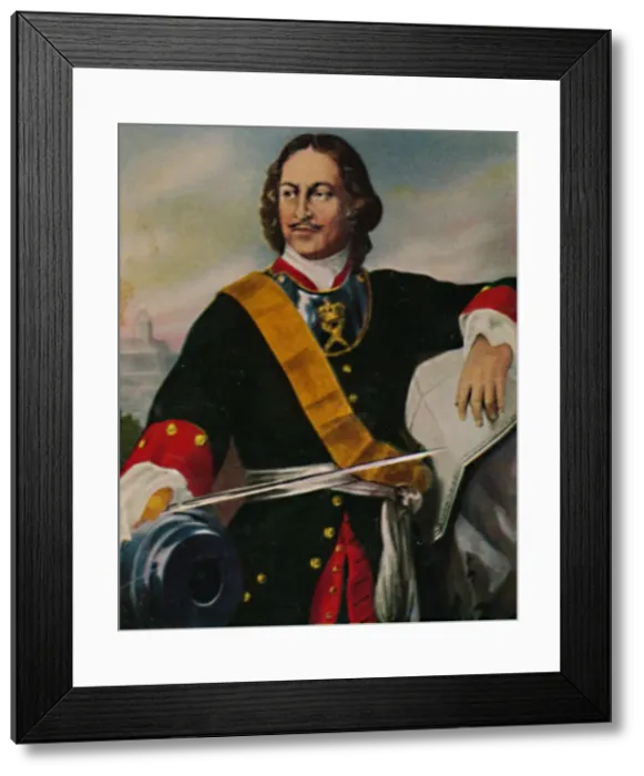 Framed Print : Peter der Grosze 1672-1725, 1934. Artists: Unknown, Peter the Great Framed Print : Peter der Grosze 1672-1725, 1934. Artists: Unknown, Peter the Great