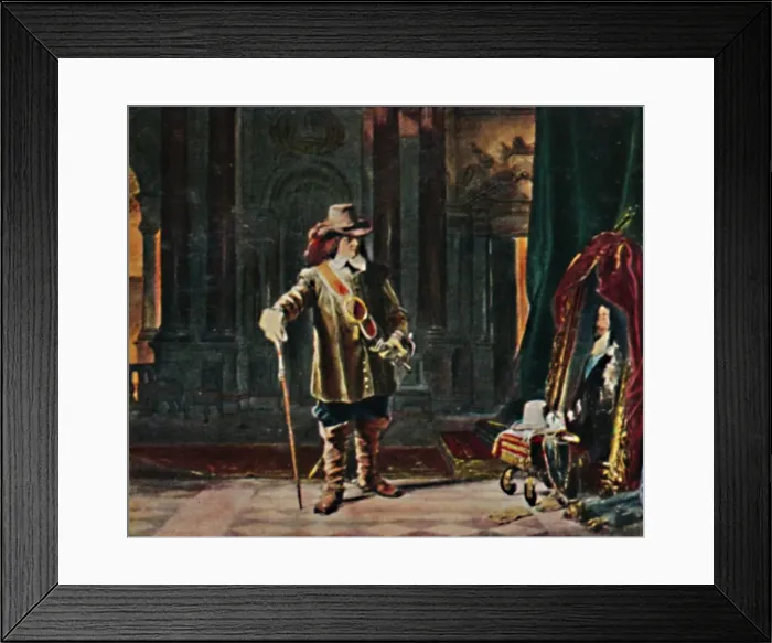 Framed Print : Oliver Cromwell 1599-1658. - Gemalde von Schrader, 1934 Framed Print : Oliver Cromwell 1599-1658. - Gemalde von Schrader, 1934