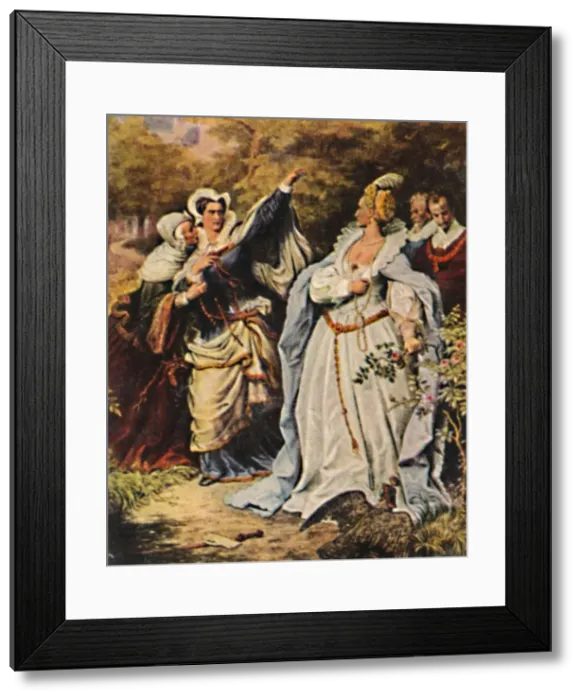 Framed Print : Maria Stuart 1542-1587 und Elisabeth v. England 1533-1603, 1934 Framed Print : Maria Stuart 1542-1587 und Elisabeth v. England 1533-1603, 1934